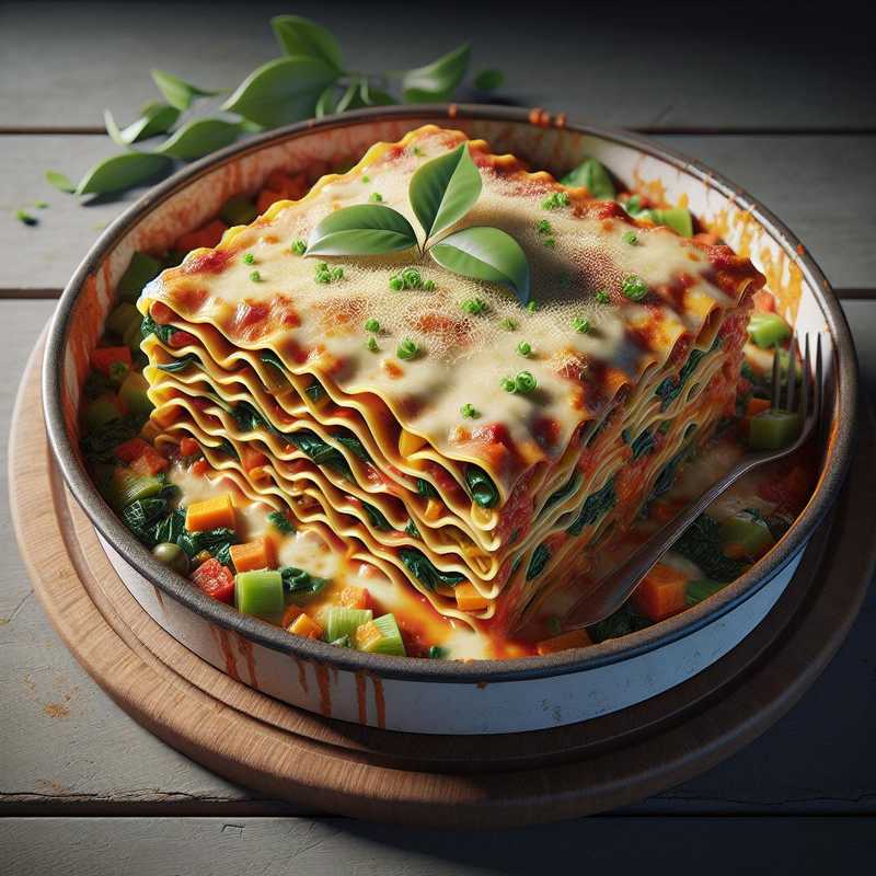 Lasagna with vegetable ragù