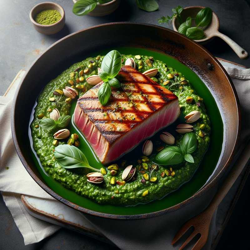 Tuna Fillet with Pistachio Pesto
