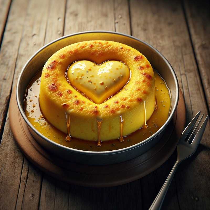 Polenta Cake with Melting Heart