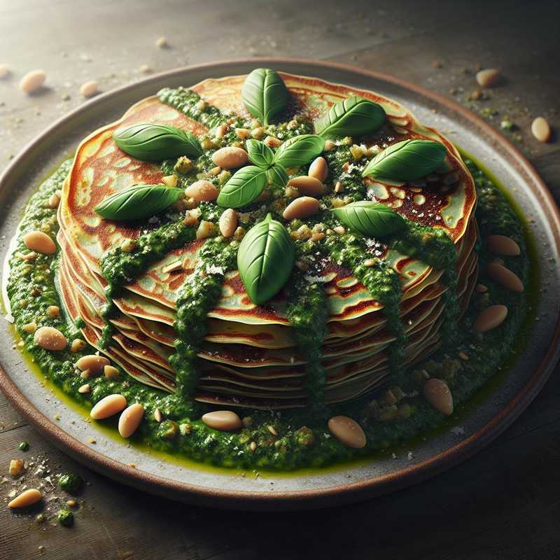 Crepes with pesto