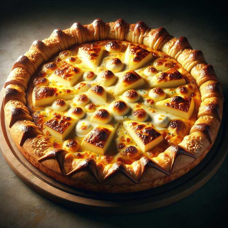 Rustic 4-cheese tart
