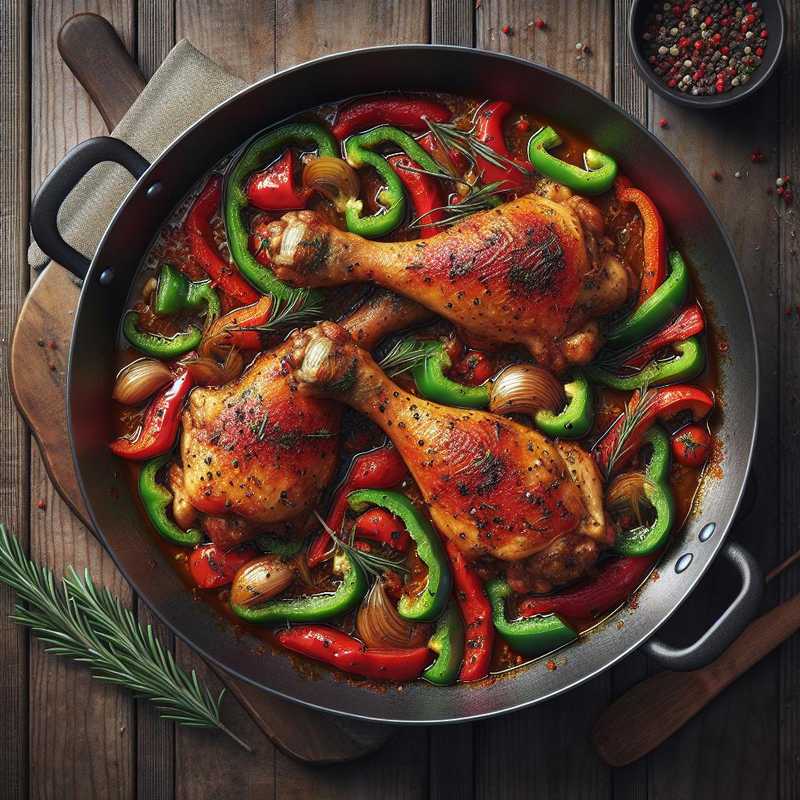 Chicken Thighs with Bell Peppers
