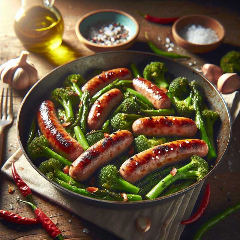 Sausage and friarielli