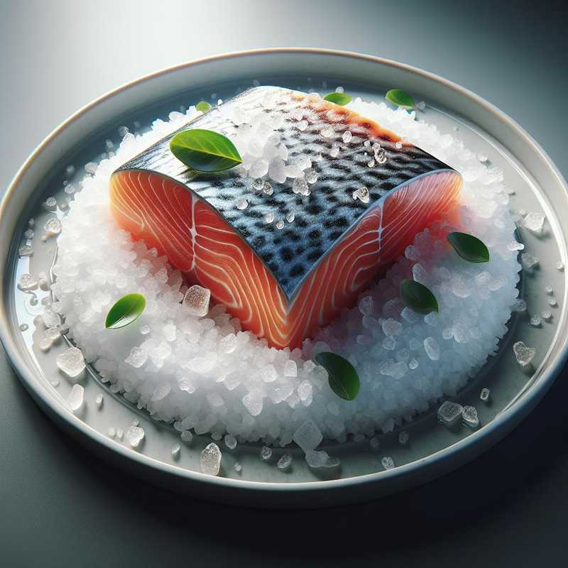 Salmon in salt crust