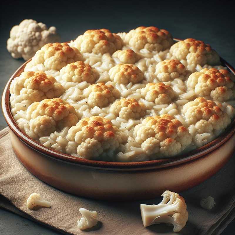 Light Cauliflower Rice Cake