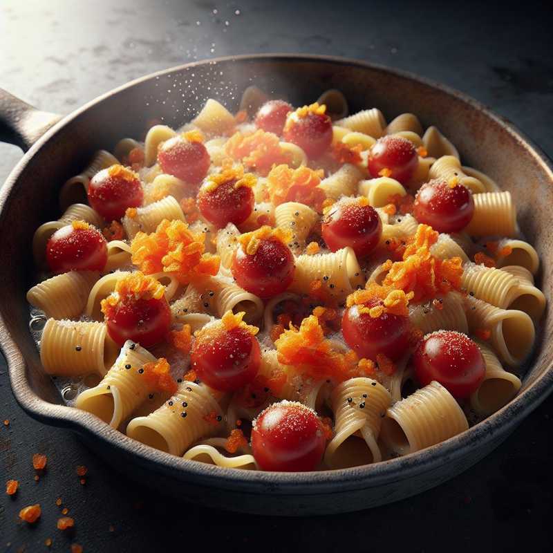 Cavatelli con bottarga e pomodorini