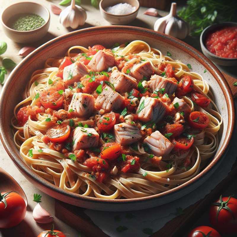 Linguine with Swordfish Ragù
