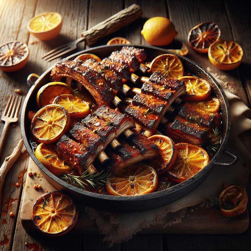 Spiced Ribs with Citrus Glaze