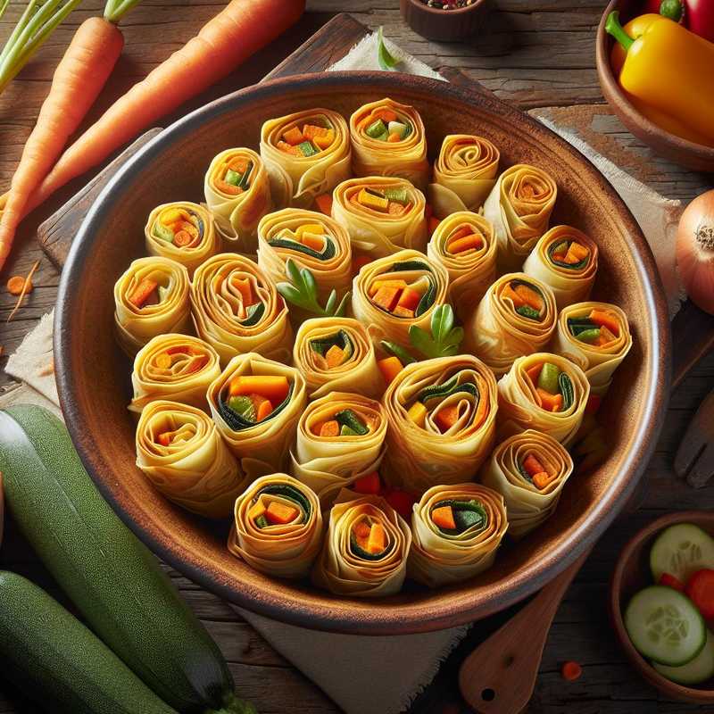 Phyllo Dough Spring Rolls