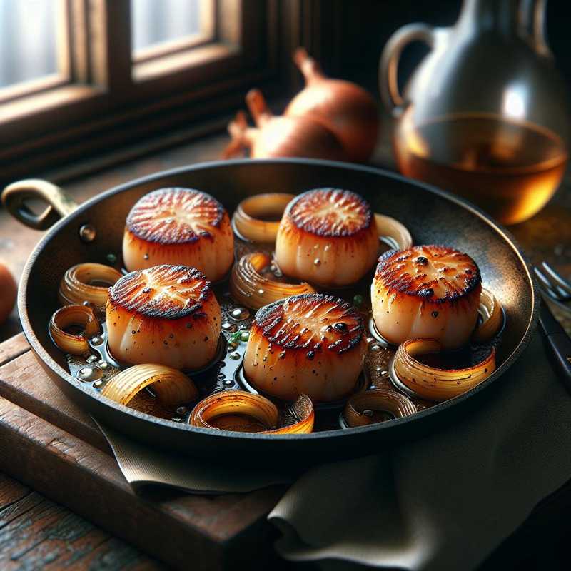 Seared Scallops with Caramelized Onion