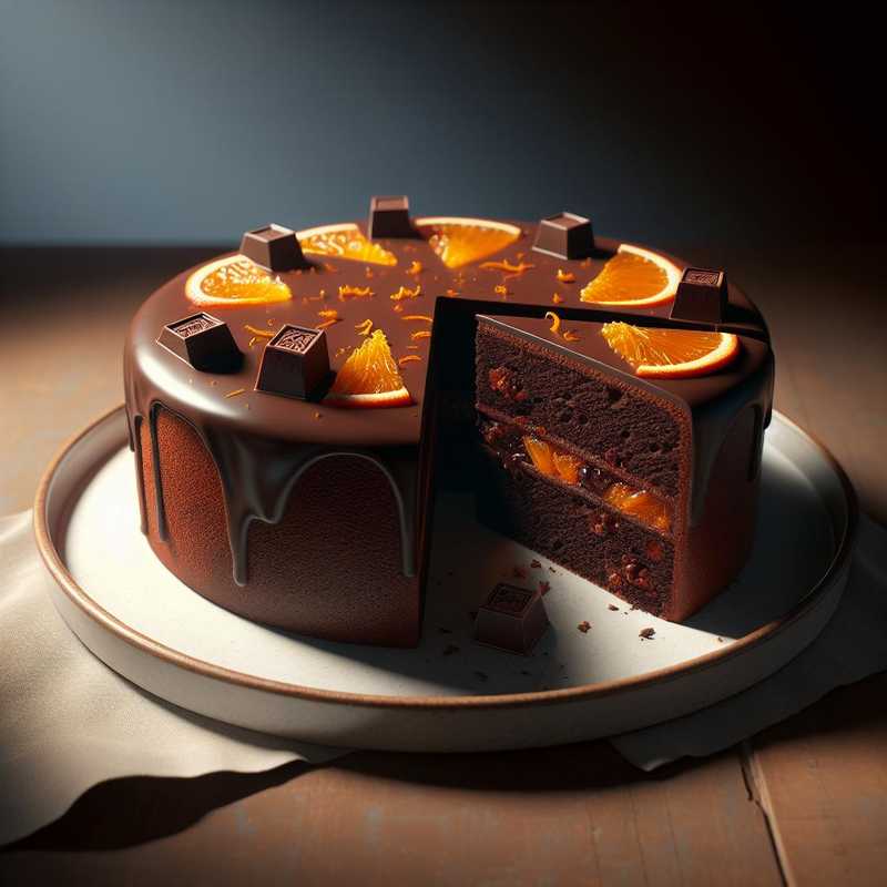 Double Chocolate and Orange Cake
