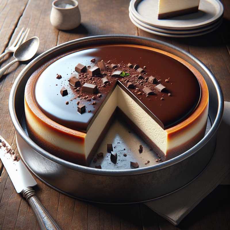 Ricotta and chocolate cheesecake