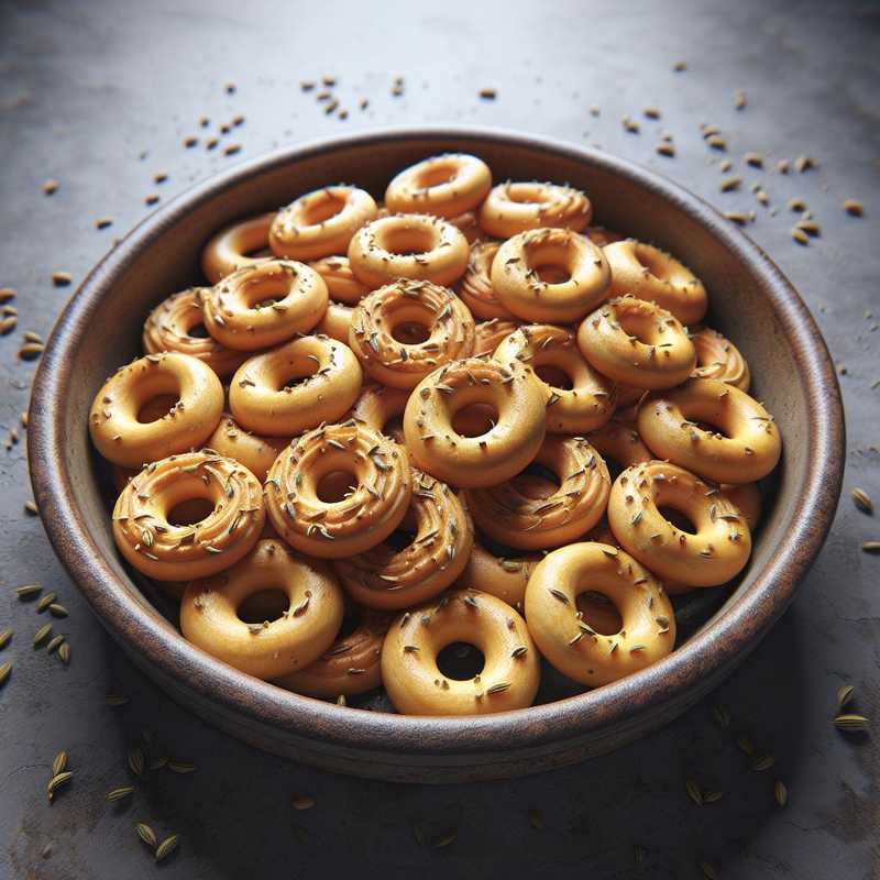 Taralli with fennel seeds