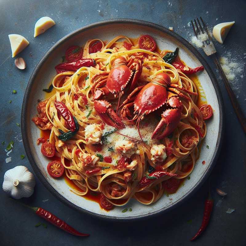 Spicy Crab Linguine