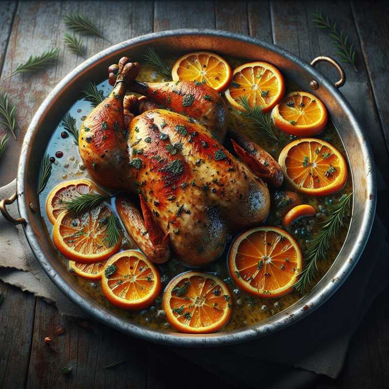 Guinea Fowl with Orange