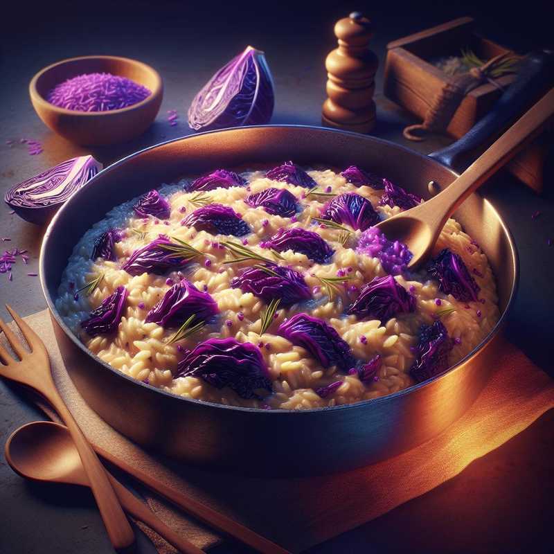 Risotto with Purple Cabbage