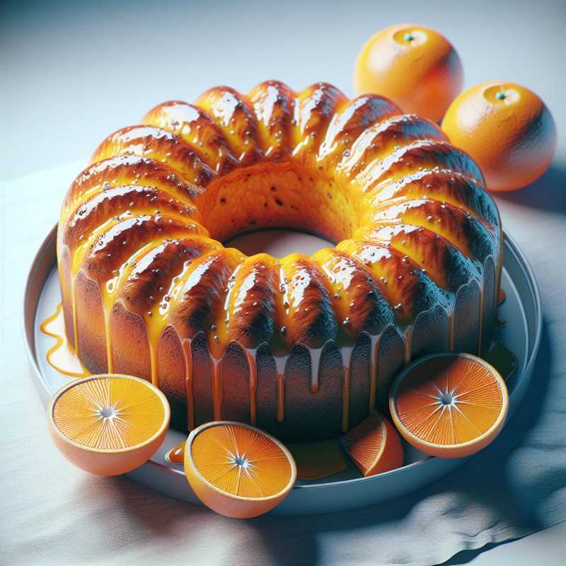 Ciambellone integrale all'arancia