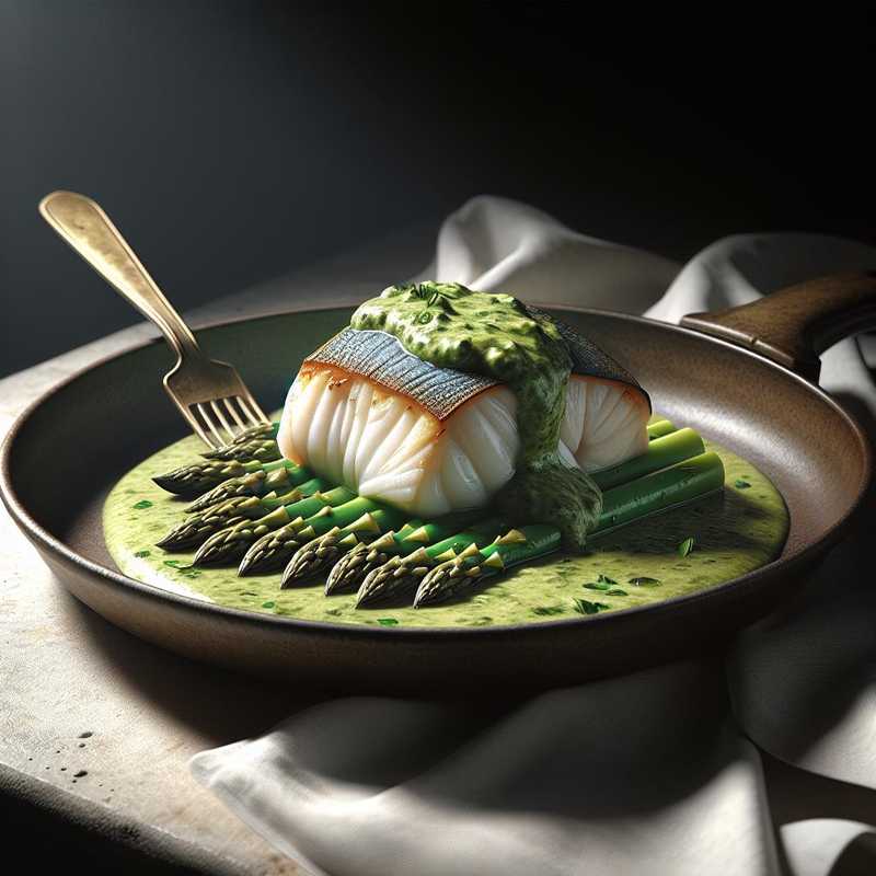 Monkfish in Asparagus Sauce