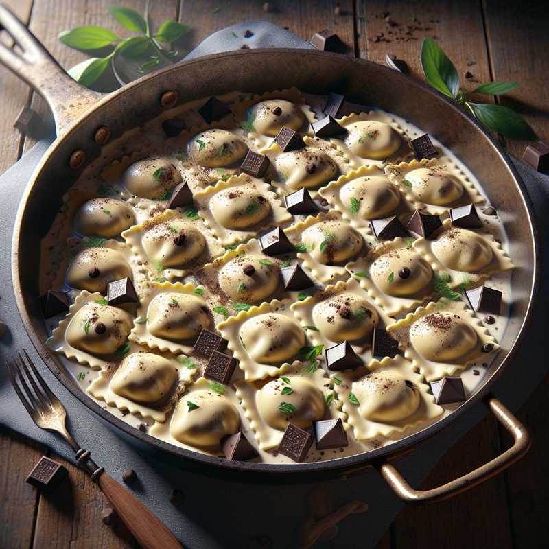Ricotta and Chocolate Chip Ravioli