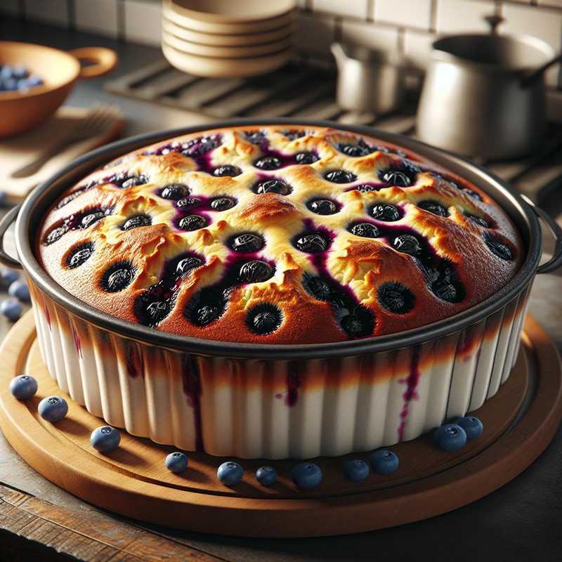 Plumcake with Ricotta and Blueberry Jam