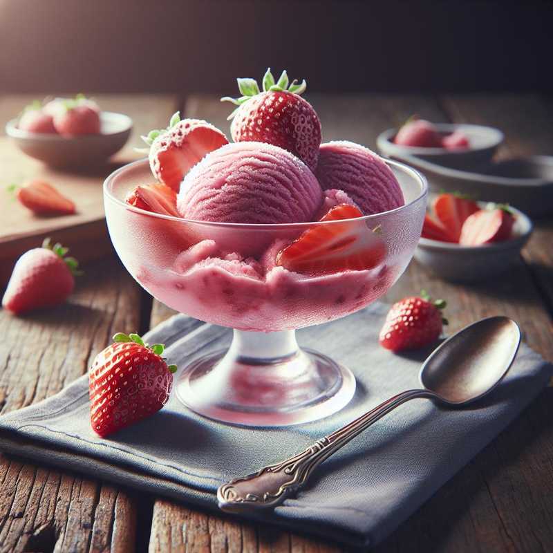 Sorbetto di uva fragola