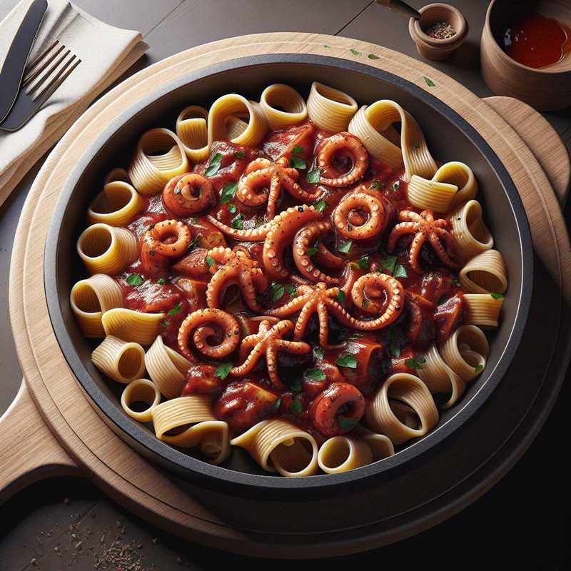 Half Paccheri with Squid Ragù