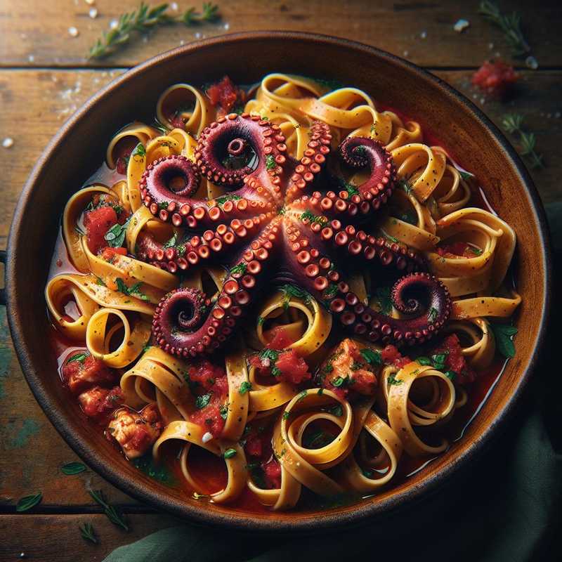 Tagliatelle with Octopus