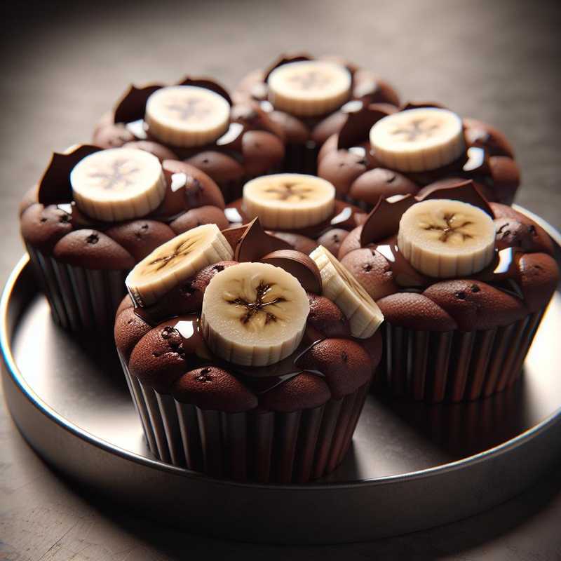 Chocolate and banana cupcakes