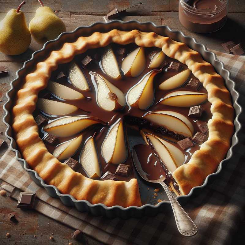Chocolate and Pear Tart