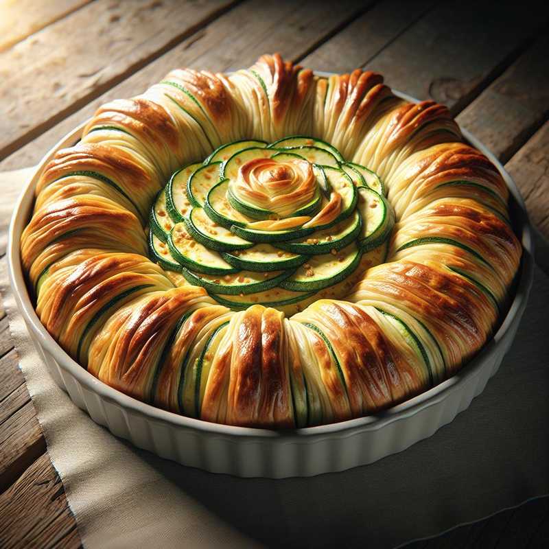 Puff Pastry Sunflower with Zucchini