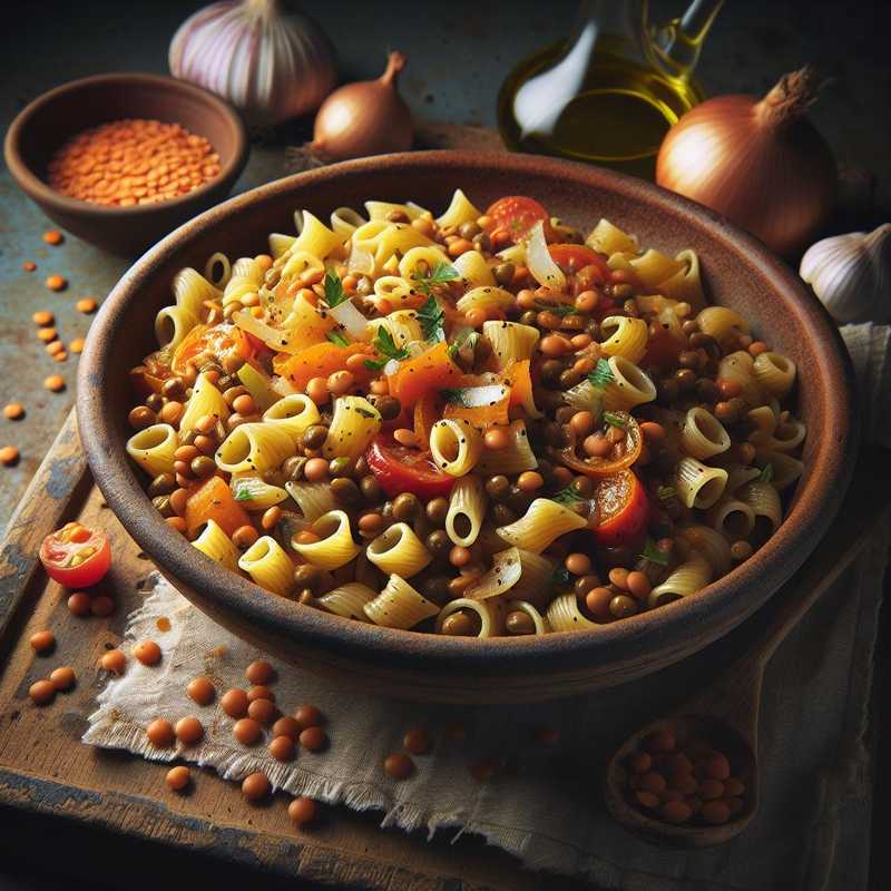 Fregola with lentils