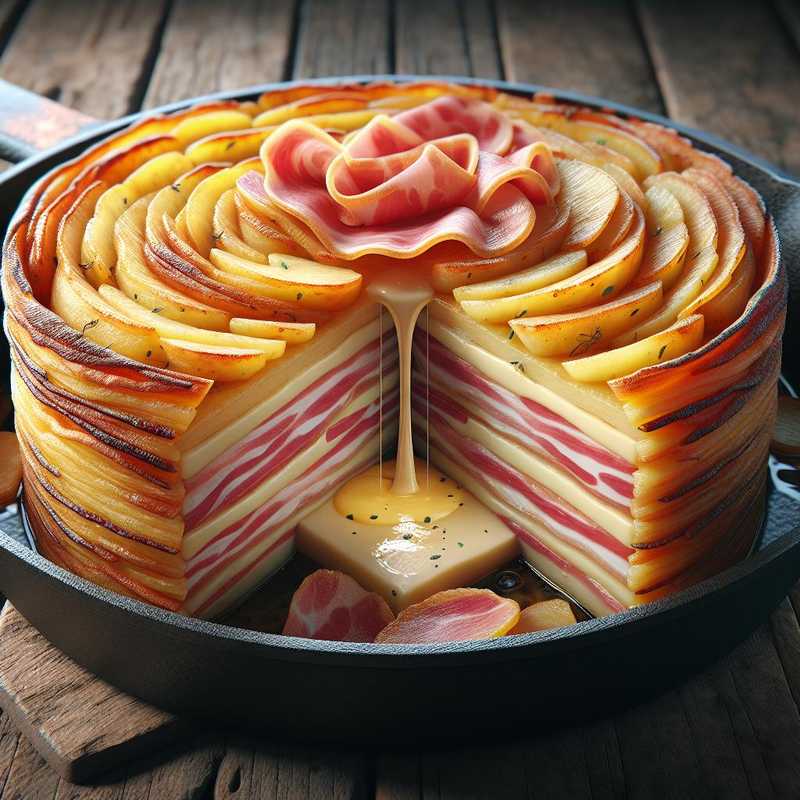 Potato, Speck, and Brie Tart