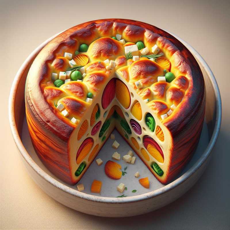 Plumcake with Vegetables and Edamer