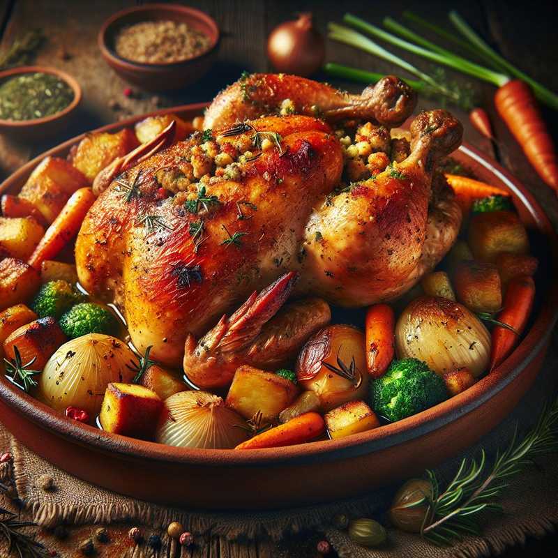 Festive Stuffed Cockerel