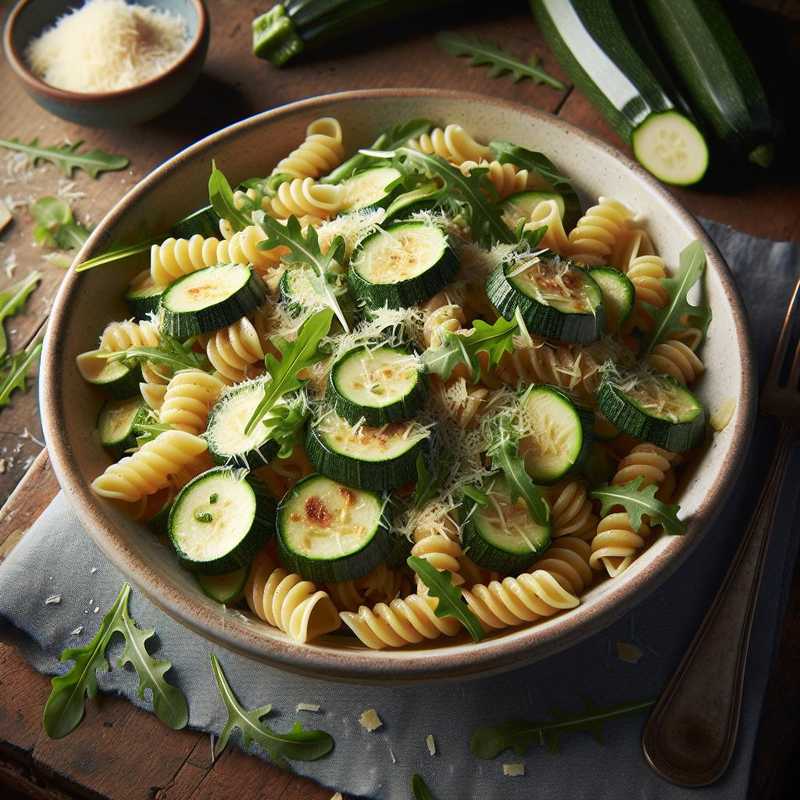 Shells with Zucchini and Arugula