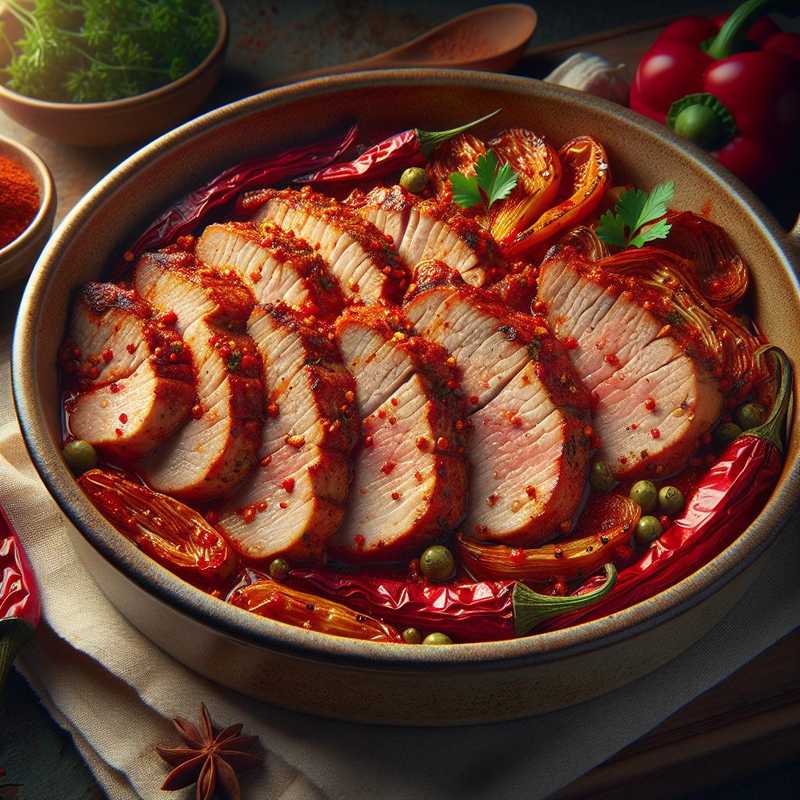 Pork Loin Slices with Paprika