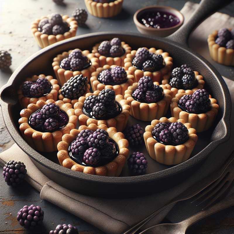 Mini Tarts with Extra Virgin Olive Oil and Wild Blackberry Jam