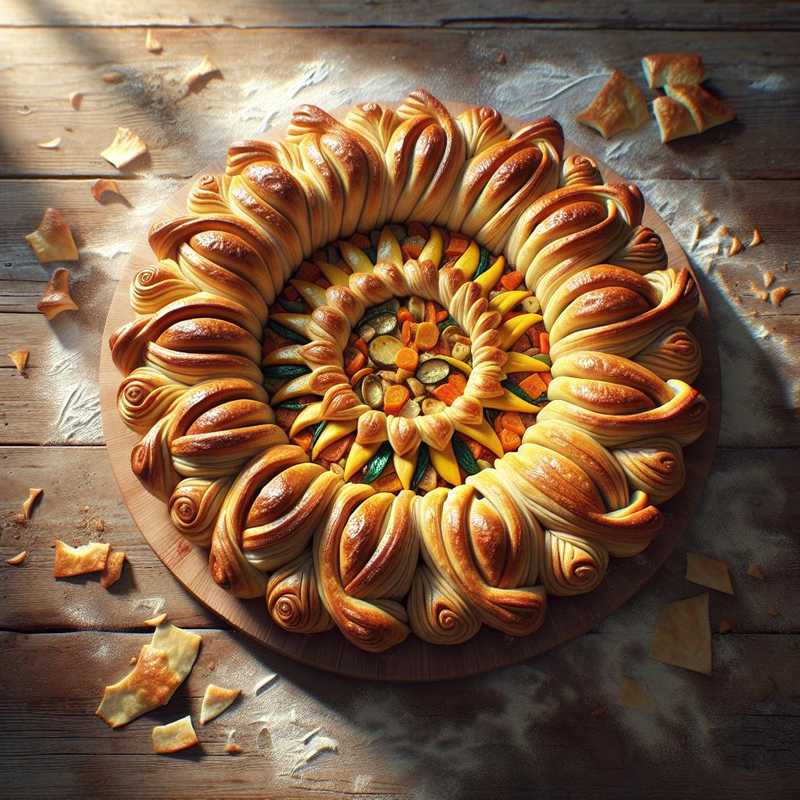 Puff Pastry Sunflower
