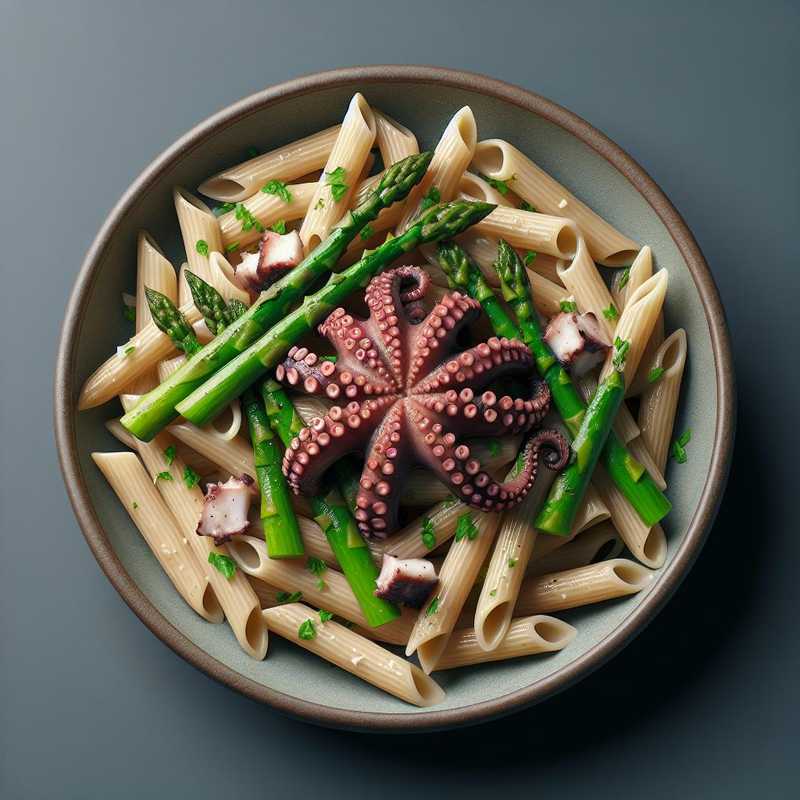 Penne with Octopus and Asparagus