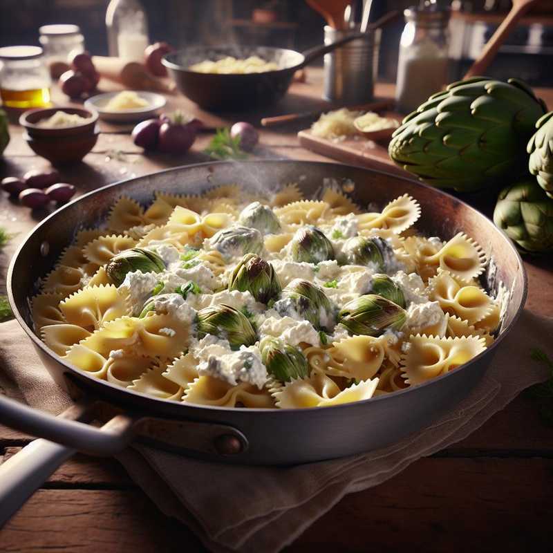 Farfalle with Ricotta and Artichokes