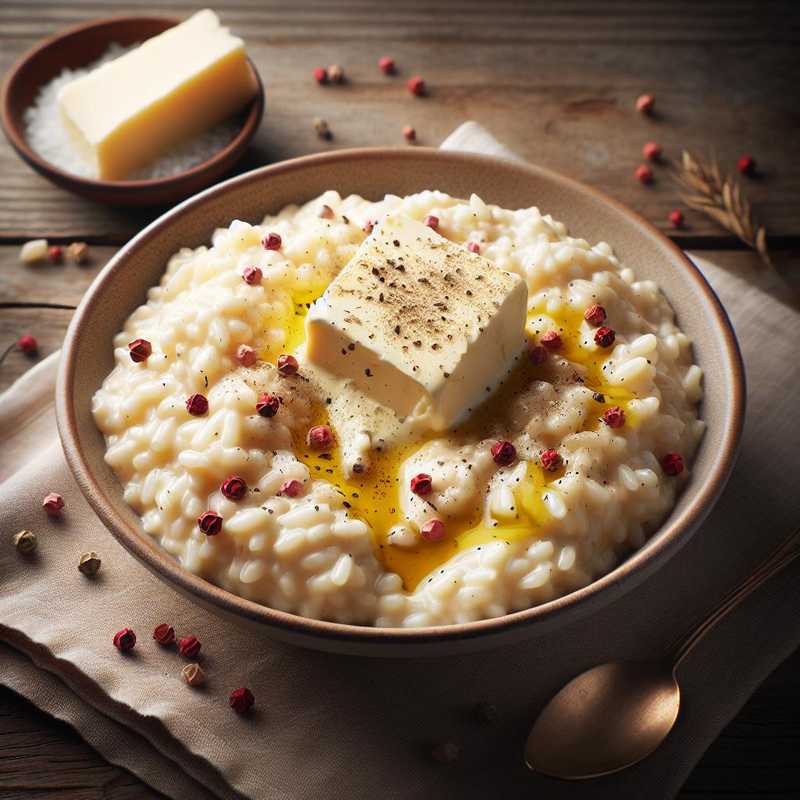 Risotto mascarpone and pink pepper