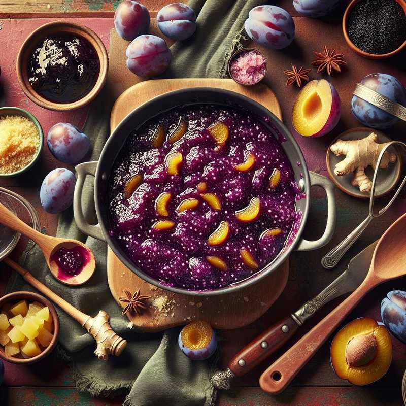 Plum and Ginger Jam