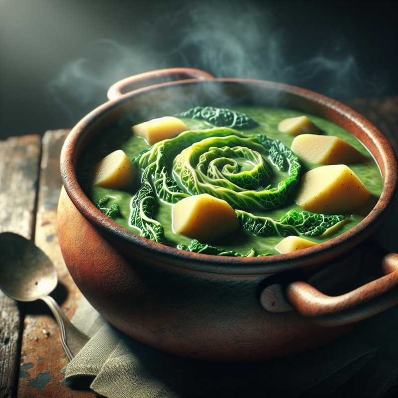 Cream of Savoy Cabbage and Potato Soup