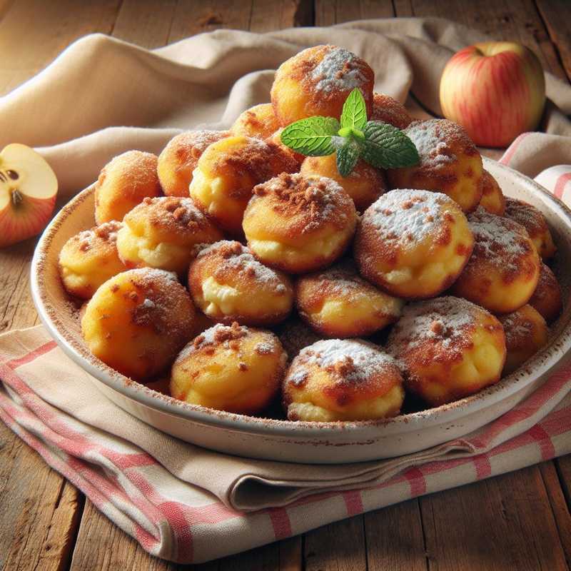 Frittelline di mele e ricotta