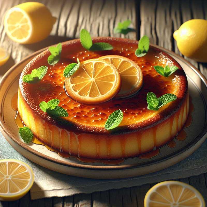 Lemon brulè tart