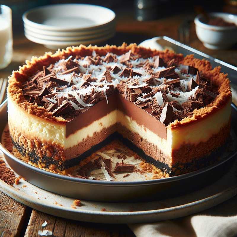 Chocolate and Coconut Cheesecake