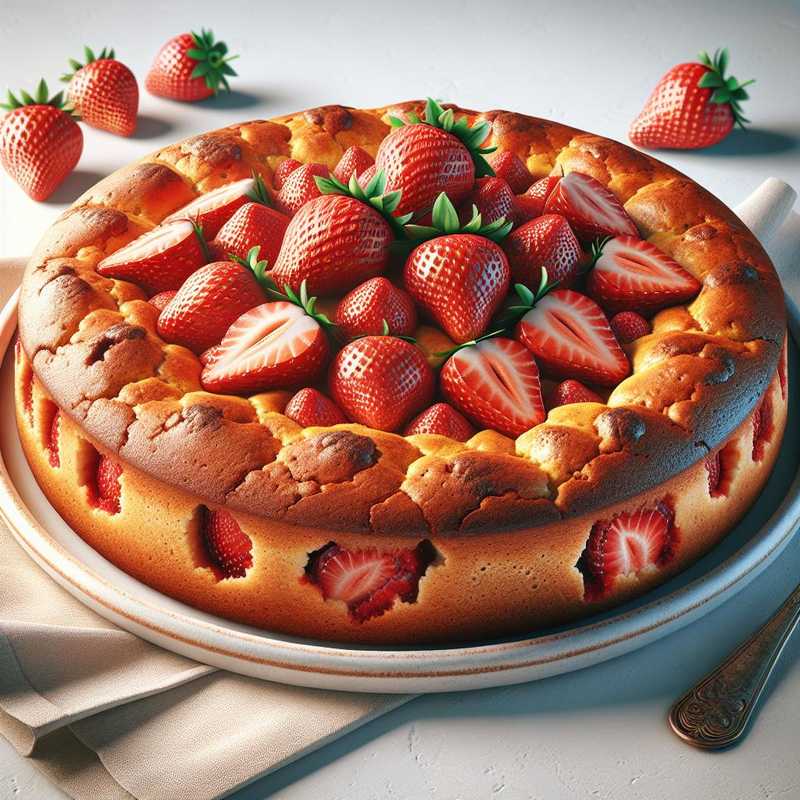 Spelt and Strawberry Cake