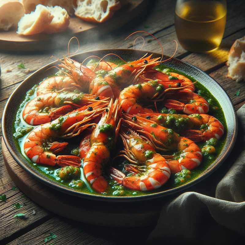 Prawns with Green Pepper