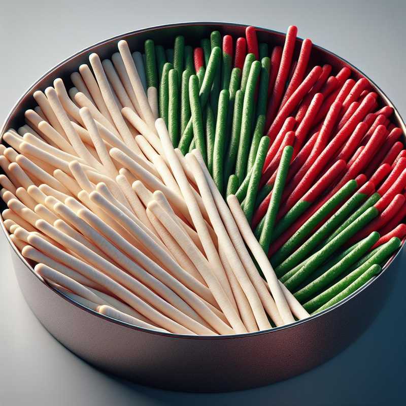 Tricolor breadsticks