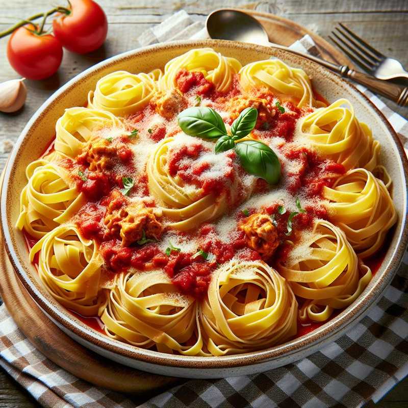 Tagliatelle Filled with Meat and Ricotta